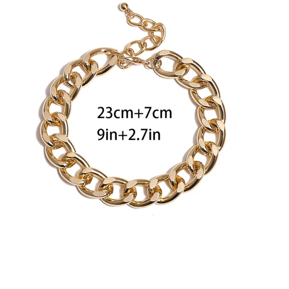 Gold Link anklet - Picture 4 of 9